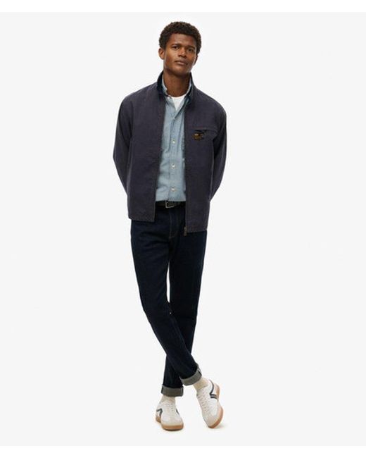 Superdry Blue & Co Cord Collar Barn Jacket for men