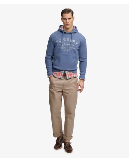 Superdry Blue & Co Lo-fi Dockside Hoodie for men