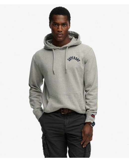Superdry Gray & Co Athletic Essentials Hoodie for men