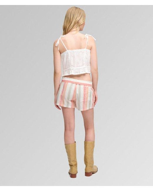 Superdry Pink & Co Komodo Noosa Stripe Shorts