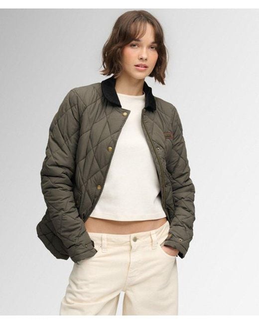 Superdry Gray & Co Cord Trimmed Liner Jacket