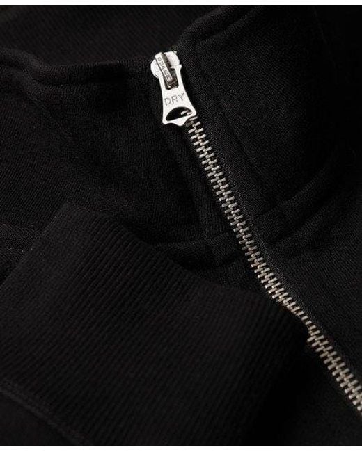 Veste de survêtement zippée à logo essential Superdry pour homme en coloris Black