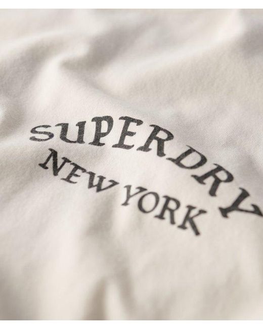 Superdry Natural & Co Oversized Tattoo Back Graphic T-shirt