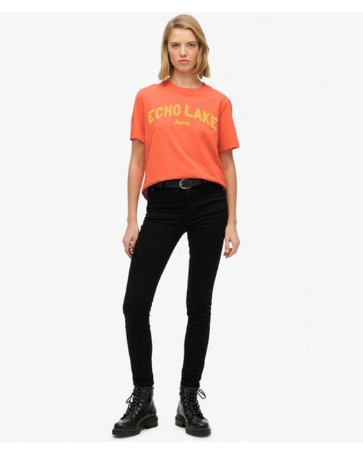 Superdry Red & Co Outdoor Location Box Loose T-shirt