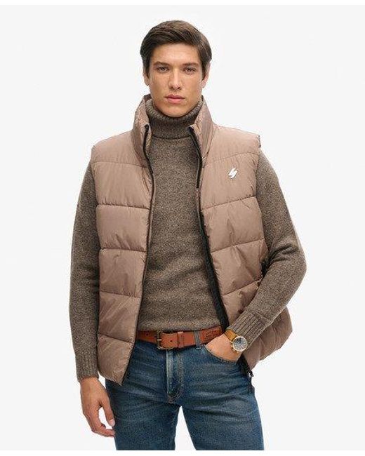 Doudoune sans manches sports Superdry pour homme en coloris Neutre Lyst