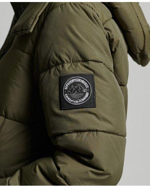 Superdry Green Expedition Cocoon Padded Coat