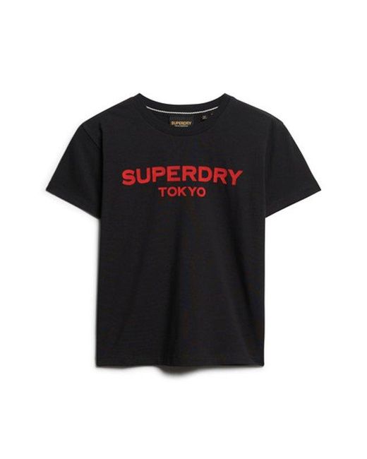 Superdry Black & Co Sport Luxe Graphic T-shirt