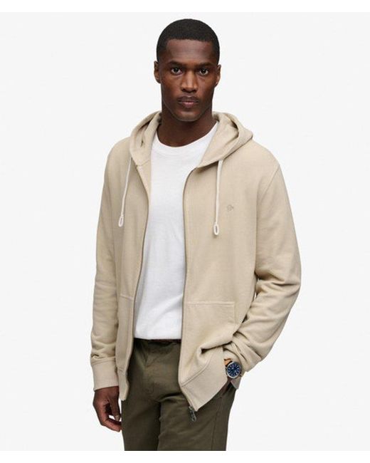 Superdry Natural & Co Classic Essential Zip Hoodie for men