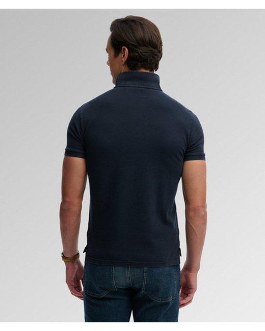 Superdry Black & Co Vintage Destroy Polo Shirt for men