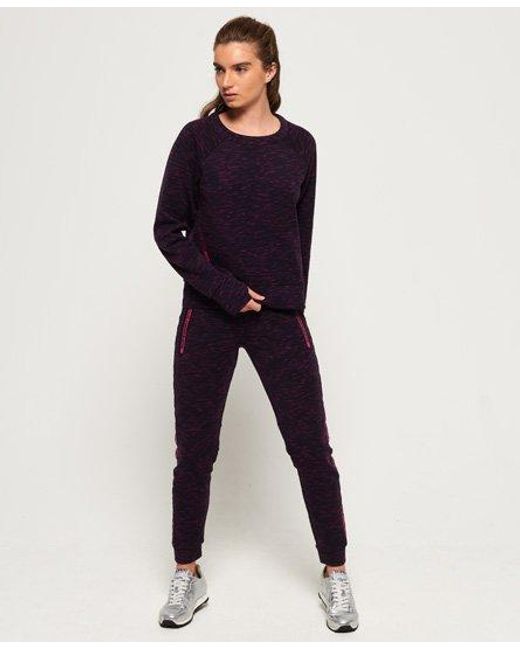 Superdry Blue Core Gym Tech Panel Joggers Midnight