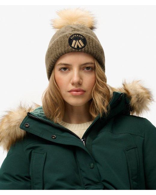 Superdry Natural & Co Cable Luxe Knit Beanie Hat