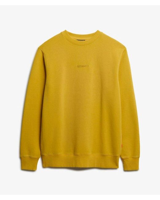 Superdry Yellow & Co Micro Logo Crew Sweatshirt for men