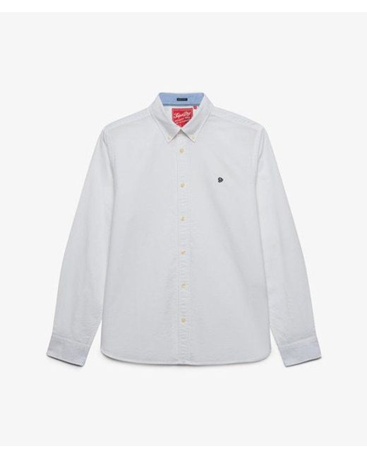Superdry White & Co Preppy Oxford Long Sleeve Shirt for men