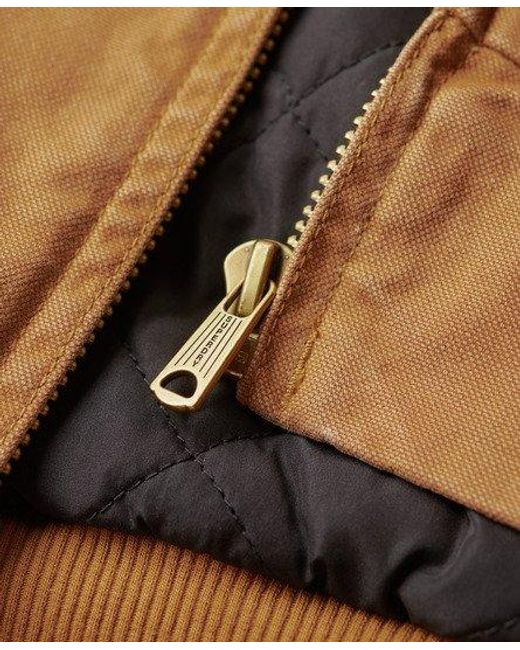 Superdry Surplus-bomberjack Met Capuchon in het Brown voor heren