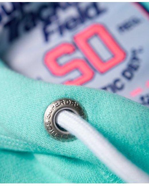 Superdry Green Track & Field Hoodie City Mint