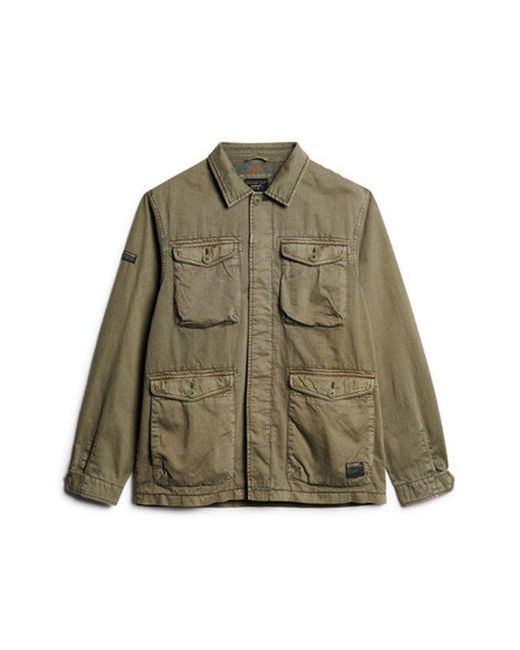 Superdry Green Military M65 Lightweight Jacket for men