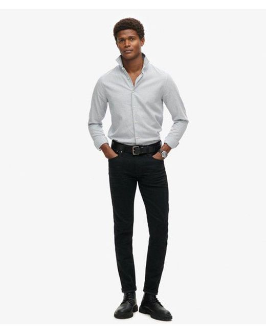 Superdry Gray & Co Long Sleeve Cotton Smart Shirt for men