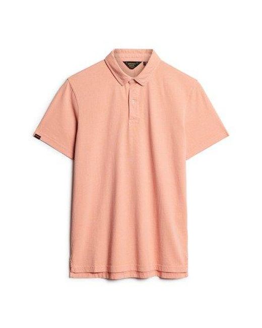 Superdry Jersey Poloshirt in het Orange voor heren