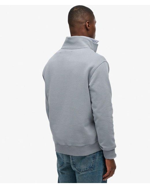 Superdry Blue & Co Athletic Essentials Half Zip Sweatshirt for men
