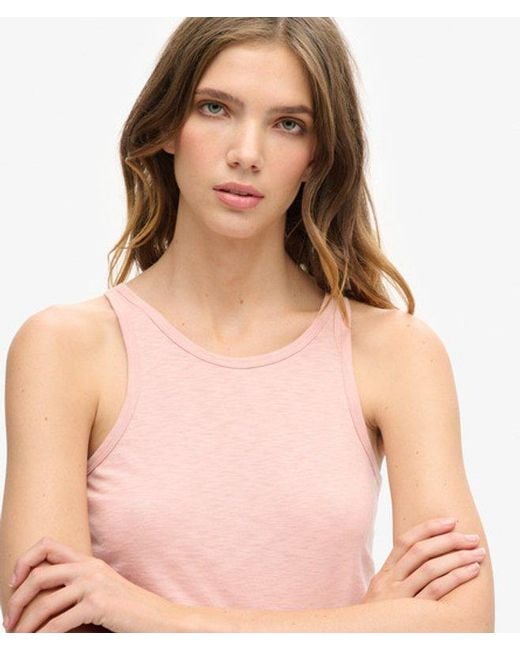 Superdry Red & Co Ruched Tank Top
