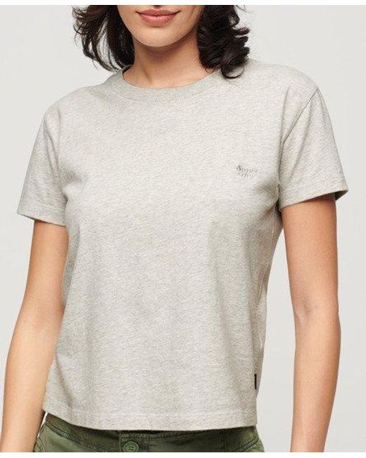 T-shirt essential à logo années 90 Superdry en coloris White
