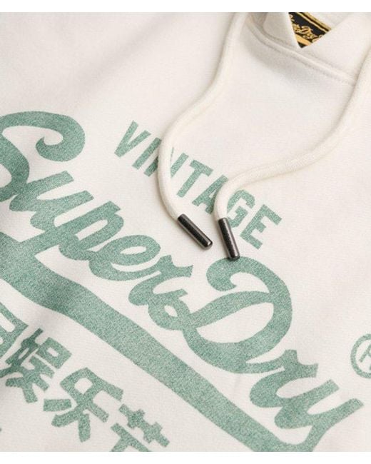 Superdry Gray & Co Vintage Logo Classic Hoodie for men