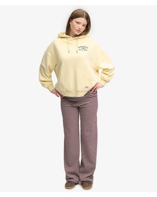 Superdry Natural Luxe Casual Embroidered Relaxed Hoodie