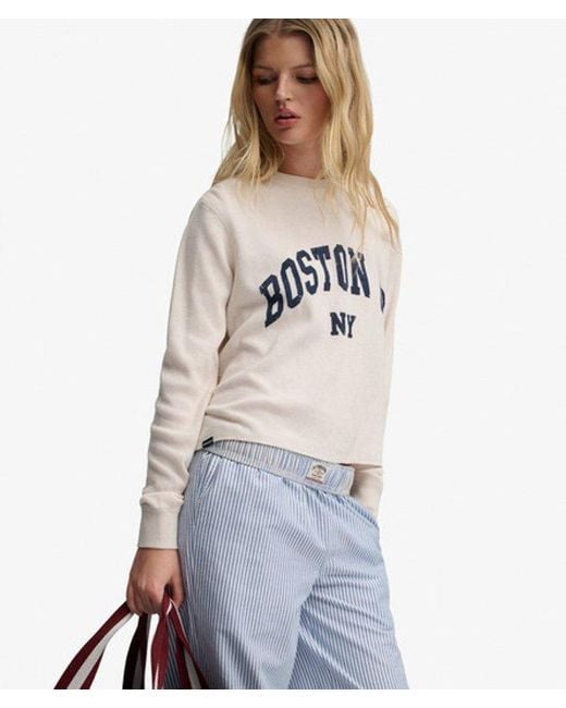 Superdry White & Co Athletic Essential Graphic Long Sleeve Top
