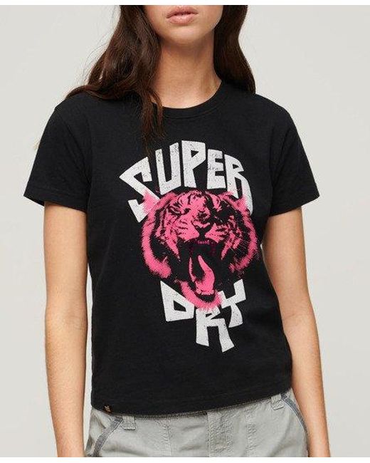 Superdry Green Lo-fi Rock Graphic T-shirt