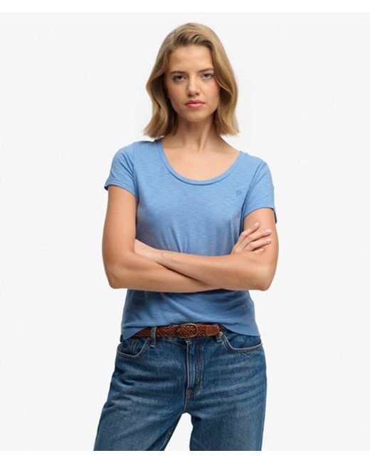 Superdry Blue & Co Studios Scoop Neck T-shirt