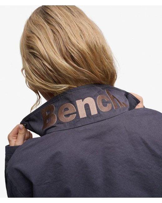 Superdry Blue Bench X & Co Bench High Neck Peached Jacket