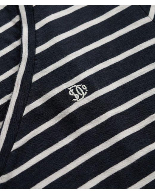 Superdry Blue & Co Studios Slub Embroidered T-shirt