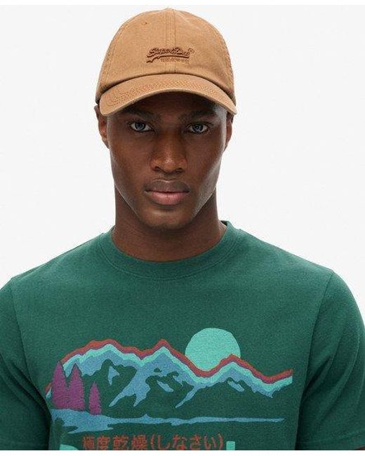 Casquette brodée vintage Superdry en coloris Natural