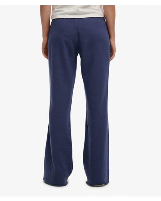 Superdry Blue & Co Athletic Essentials Stripe Flare joggers