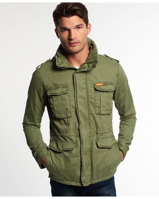 Superdry Rookie Military Jacket Green for Men | Lyst