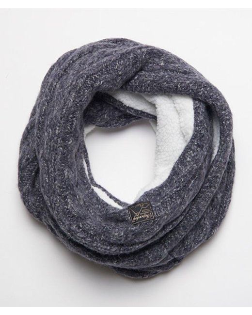Superdry Multicolor & Co Tweed Cable Snood