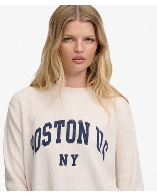 Superdry White & Co Athletic Essential Graphic Long Sleeve Top