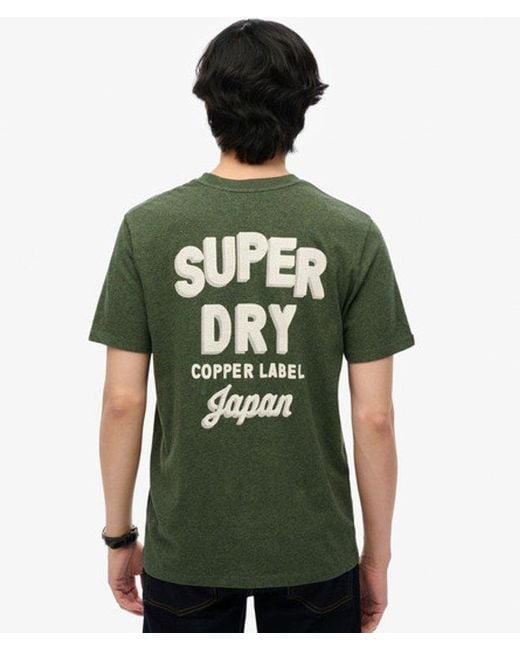Superdry Green Copper Label Relaxed T-shirt for men
