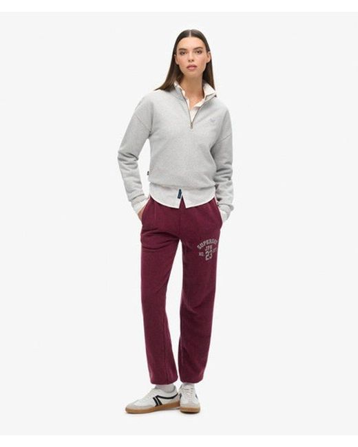 Superdry Red & Co Ladies Vintage Side Stripe joggers