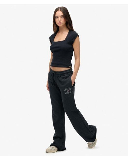 Superdry Athletic Print Flare joggingbroek in het Black