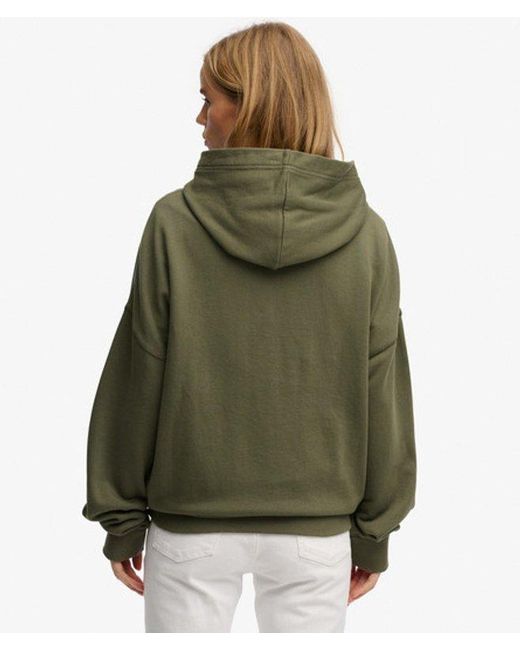 Femme Sweat À Capuche Overtaille Fantaisie Effet Tatouage Taille Superdry en coloris Green