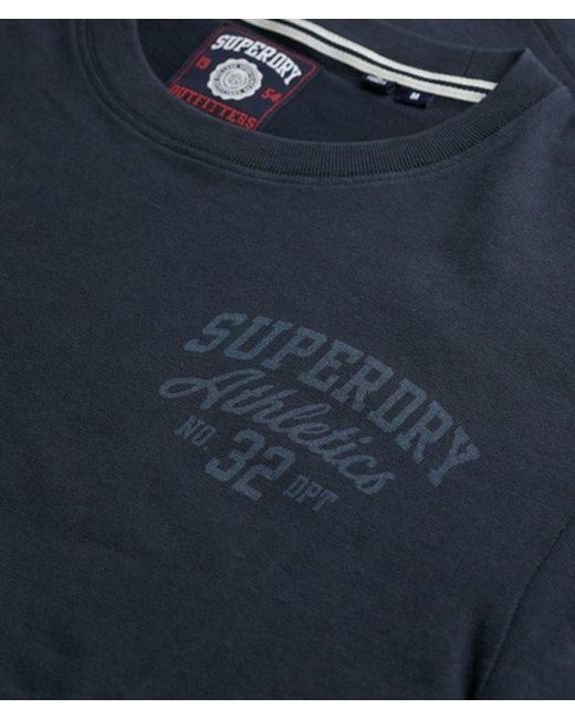 Superdry Blue & Co Vintage Athletic Essential Graphic T-shirt for men
