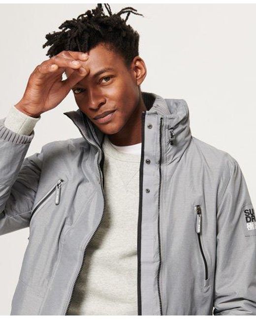 Superdry Gray Technical Sd-Windattacker Concrete Marl for men