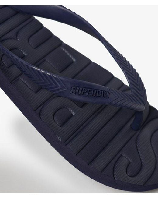 Superdry Blue & Co Core Logo Flip Flops for men