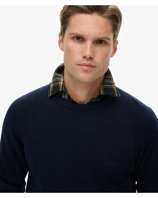Superdry Blue & Co Wool Blend Jumper for men