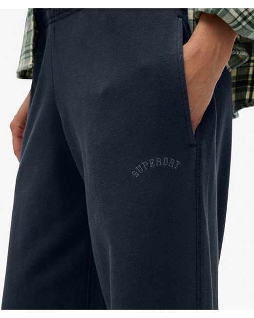Superdry Blue & Co Athletic Essentials Logo Garment Dyed joggers