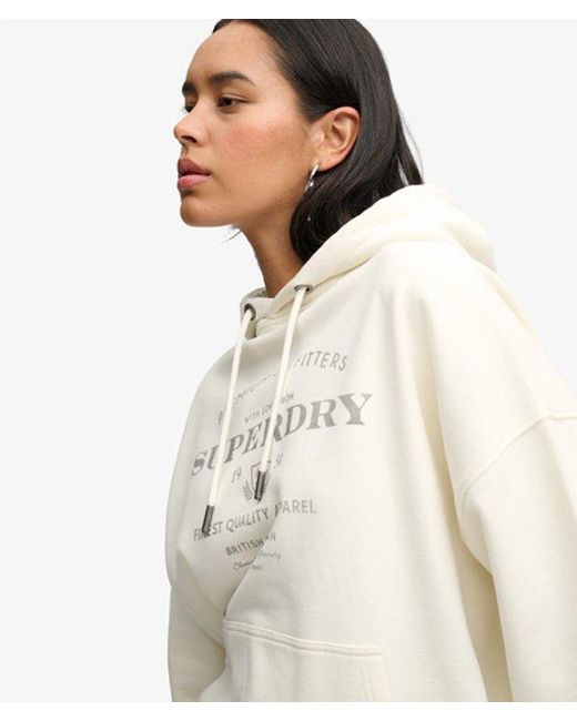 Superdry Natural & Co Luxe Casual Relaxed Hoodie