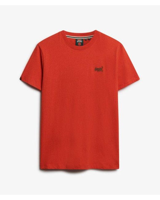 Superdry Red & Co Essential Logo T-shirt for men