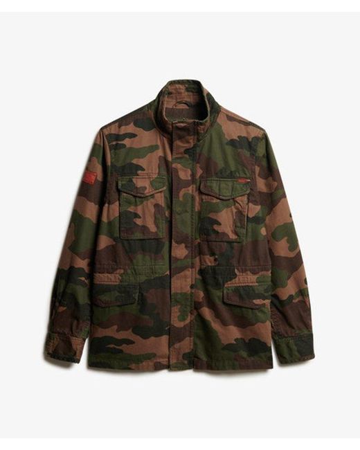 Superdry Gray Rookie Military Jacket for men