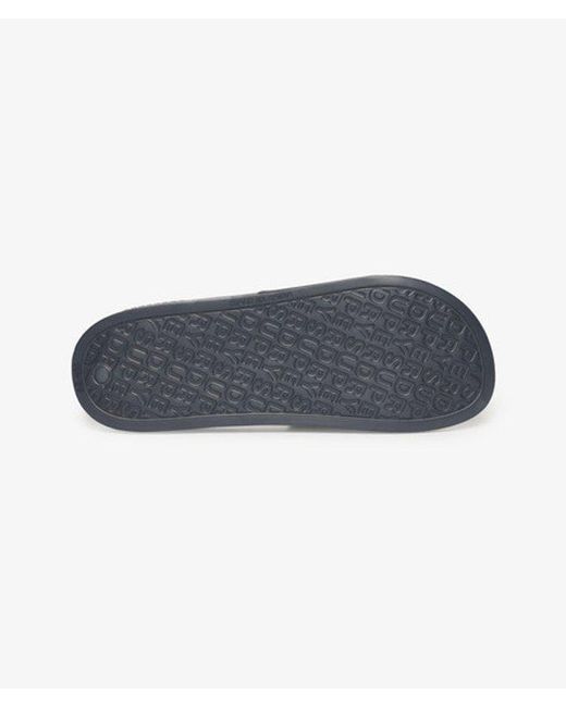 Superdry Blue & Co Logo Pool Sliders for men
